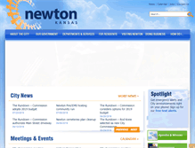 Tablet Screenshot of newtonkansas.com